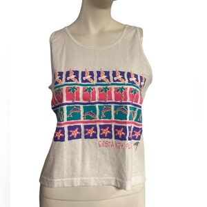 Signal 90s Colorful Graphic Florida  Tank Top size large